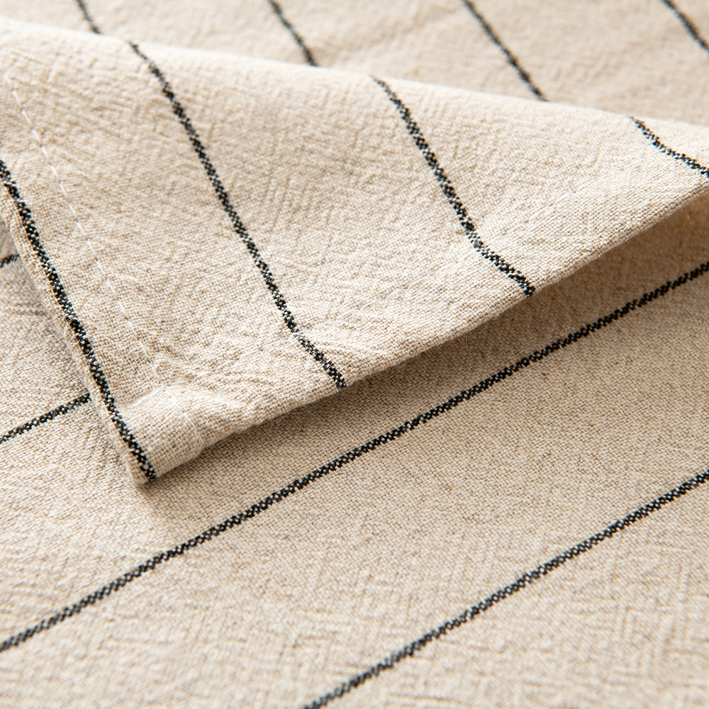Airy Single-Stripe Linen-Cotton Tablecloth-Single-Stripe
