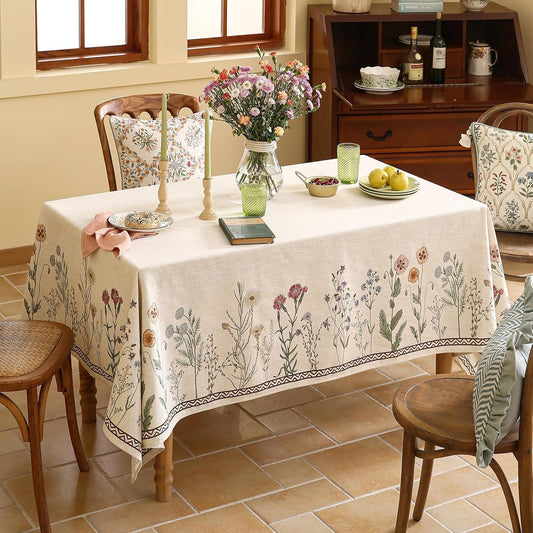Chenille Serenity G Printed Tablecloth