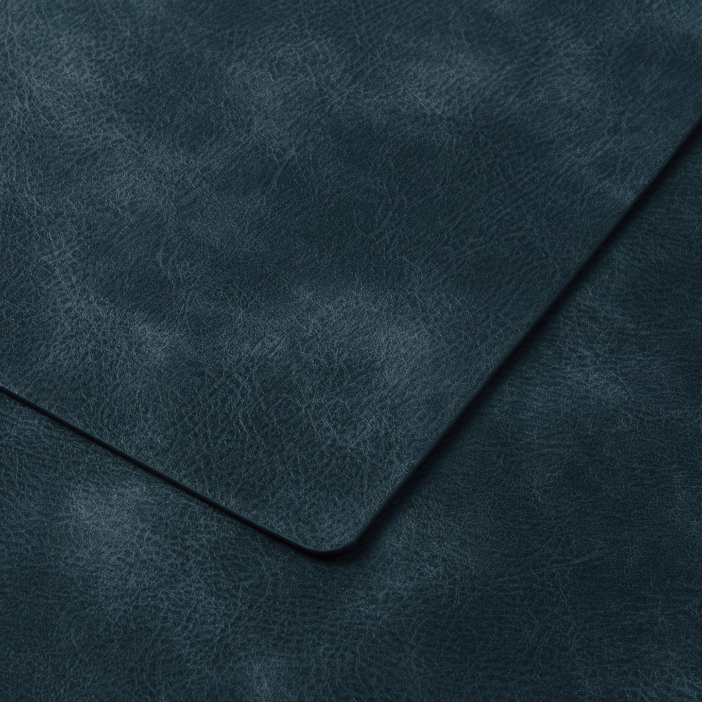 Polyurethane 100% Waterproof Oil-Proof Wipeable Heat Resistant Placemats Set in Navy Blue