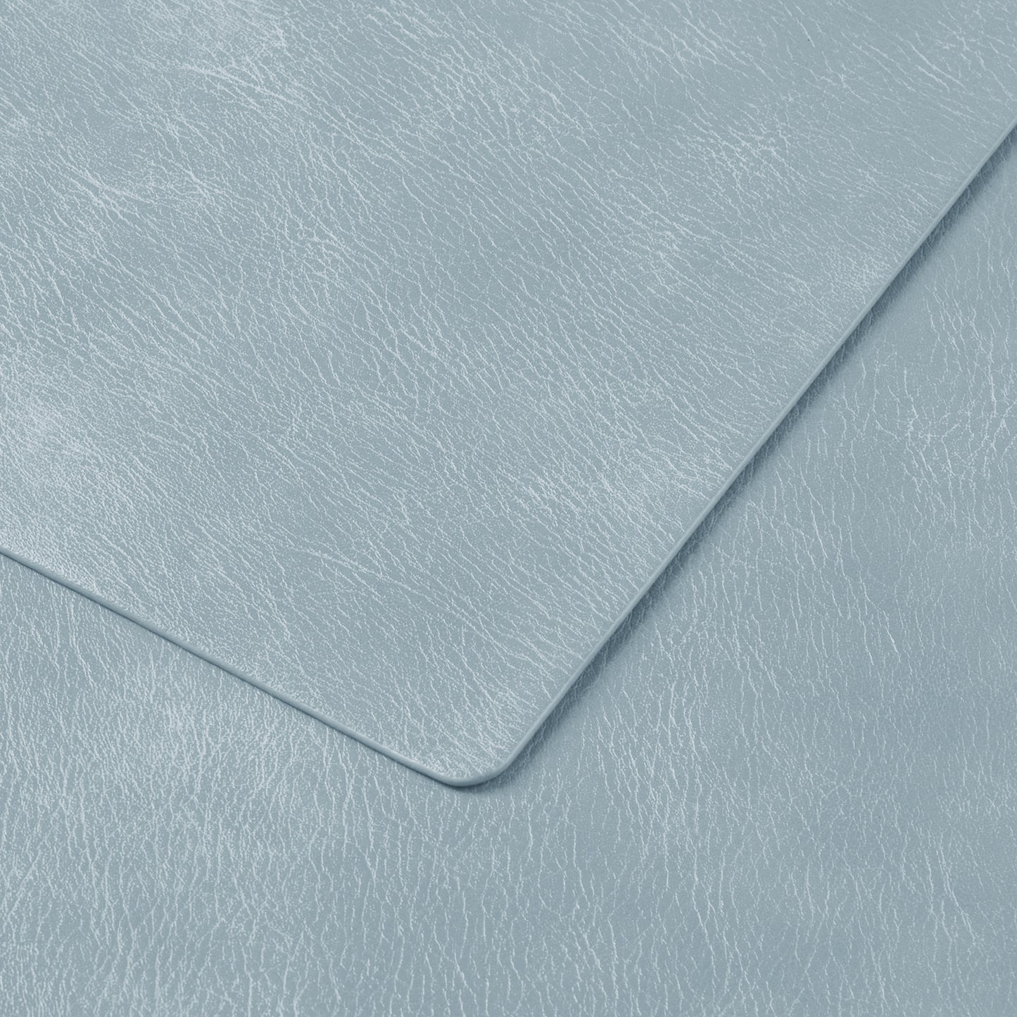 Polyurethane 100% Waterproof Oil-Proof Wipeable Heat Resistant Placemats Set in Light Blue
