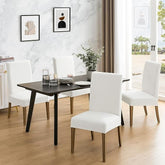 Polyester 100% Waterproof Diamond Pattern Chair Covers in White