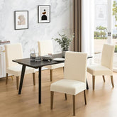Polyester 100% Waterproof Diamond Pattern Chair Covers in Beige