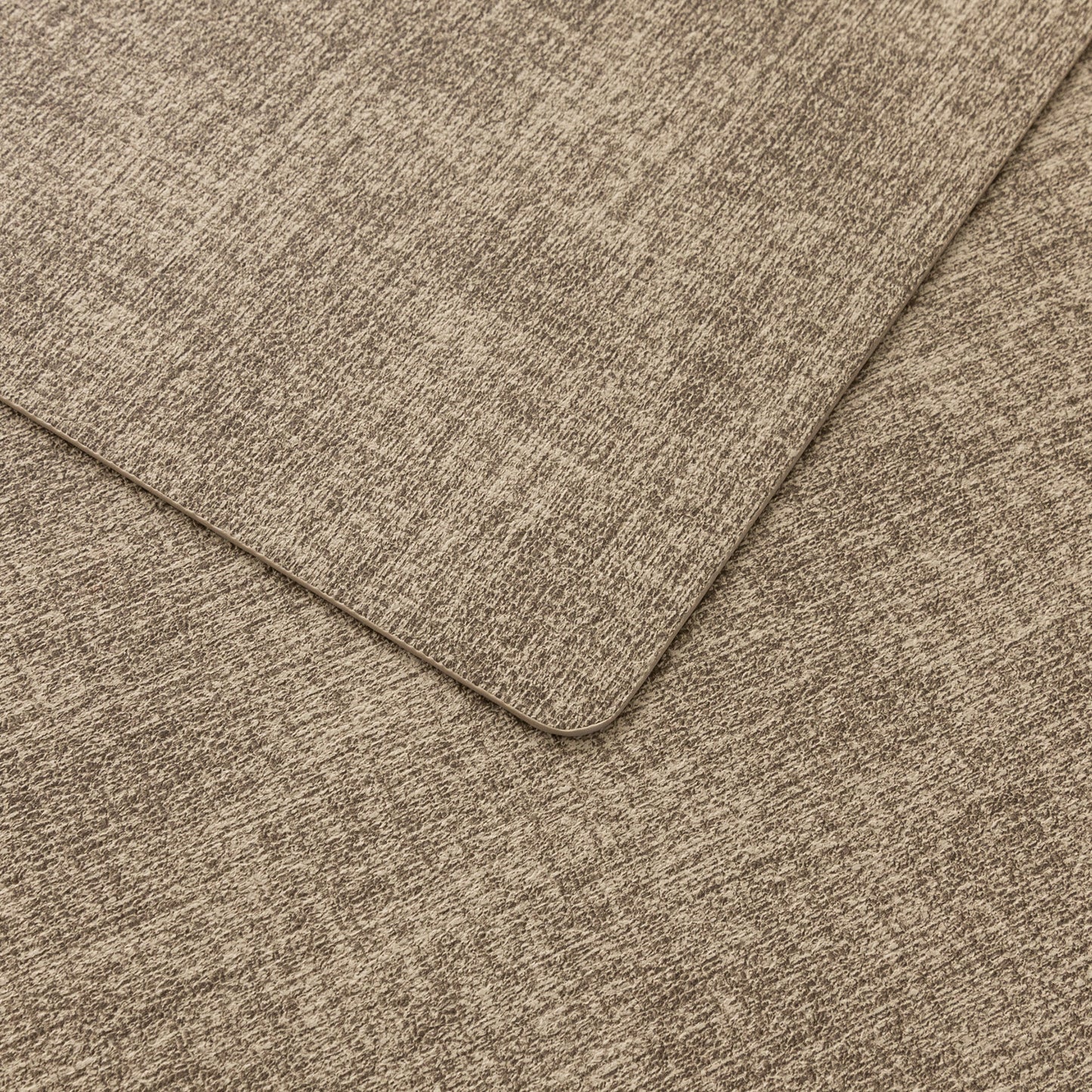 Polyurethane Linen-textured 100% Waterproof Oil-Proof Wipeable Heat Resistant Placemats Set in Khaki
