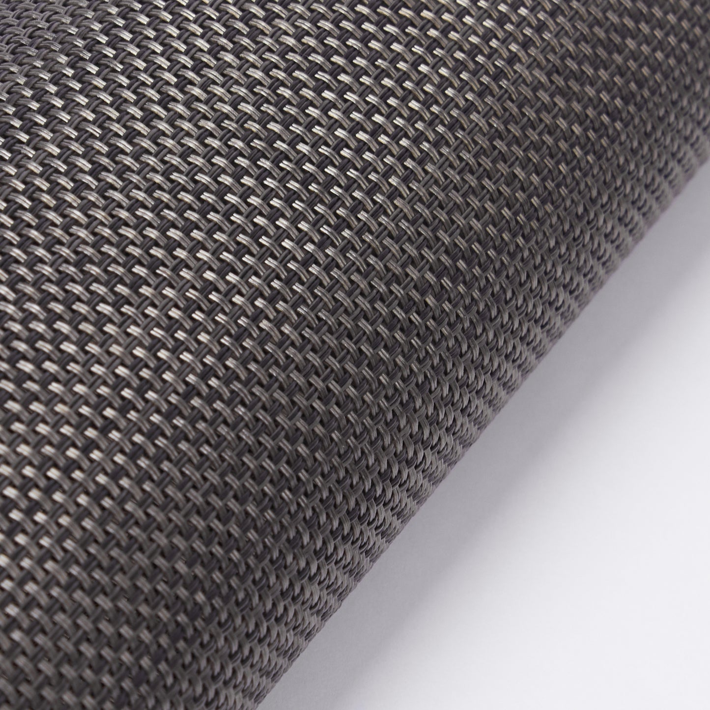 Plastic Woven Heat Resistant Placemats in Dark Grey
