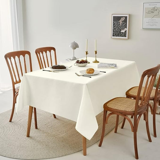 Classic Polyester Table Linen in Ivory