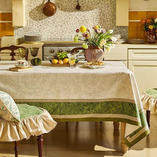 Chenille Lily of the Valley Printed Tablecloth