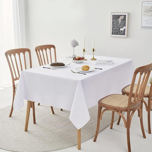 Classic Polyester Table Linen in White