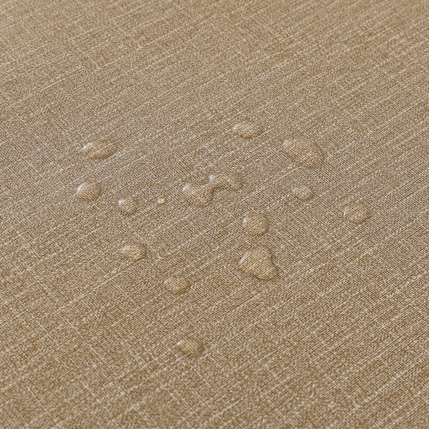 PVC Waterproof Burlap Textured Tablecloth in Caramel