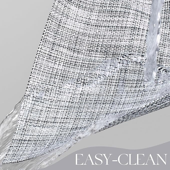 Plastic Woven Heat Resistant Placemats in Light Grey