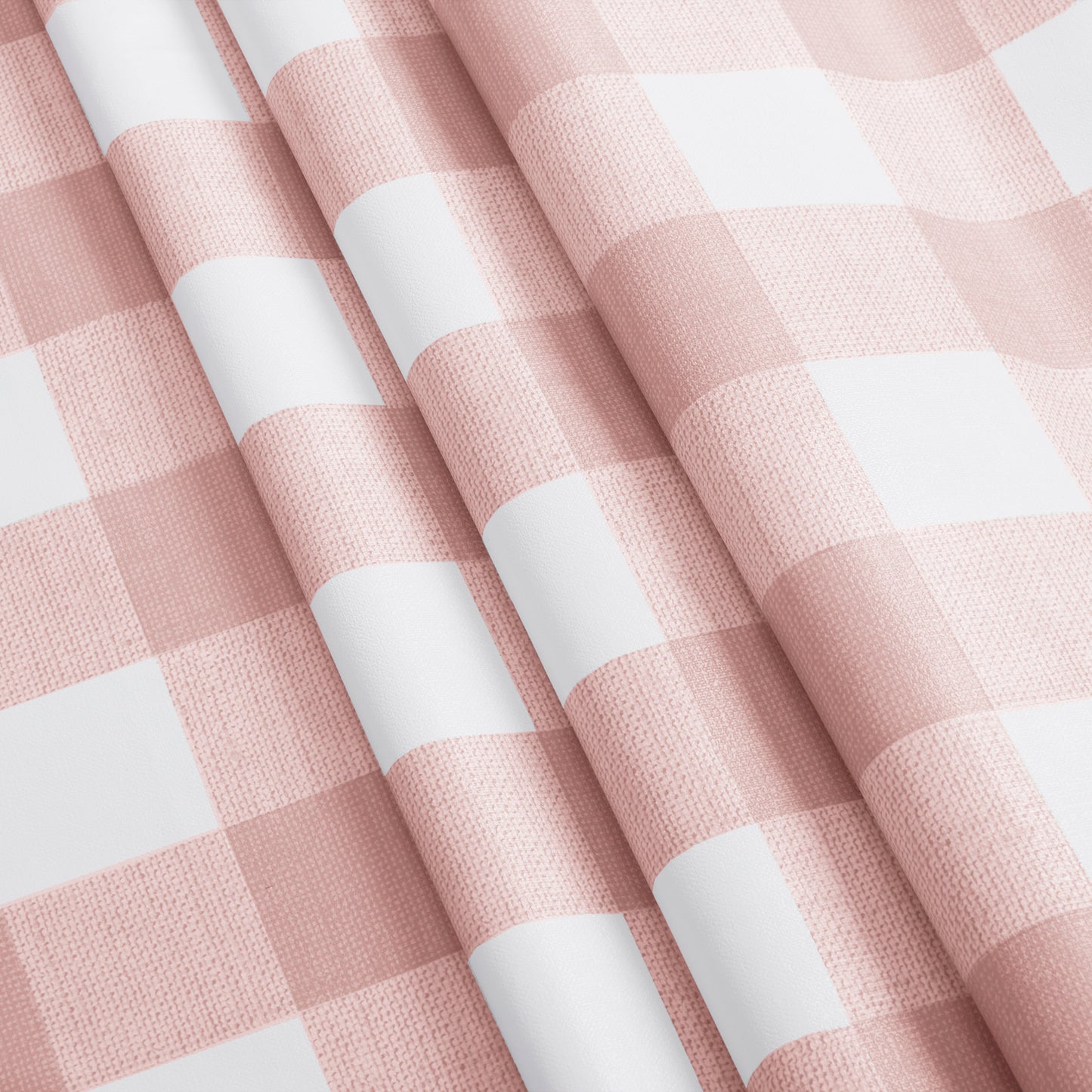 PVC Waterproof Plaid Wrap Plaid Tablecloth in White and Pink
