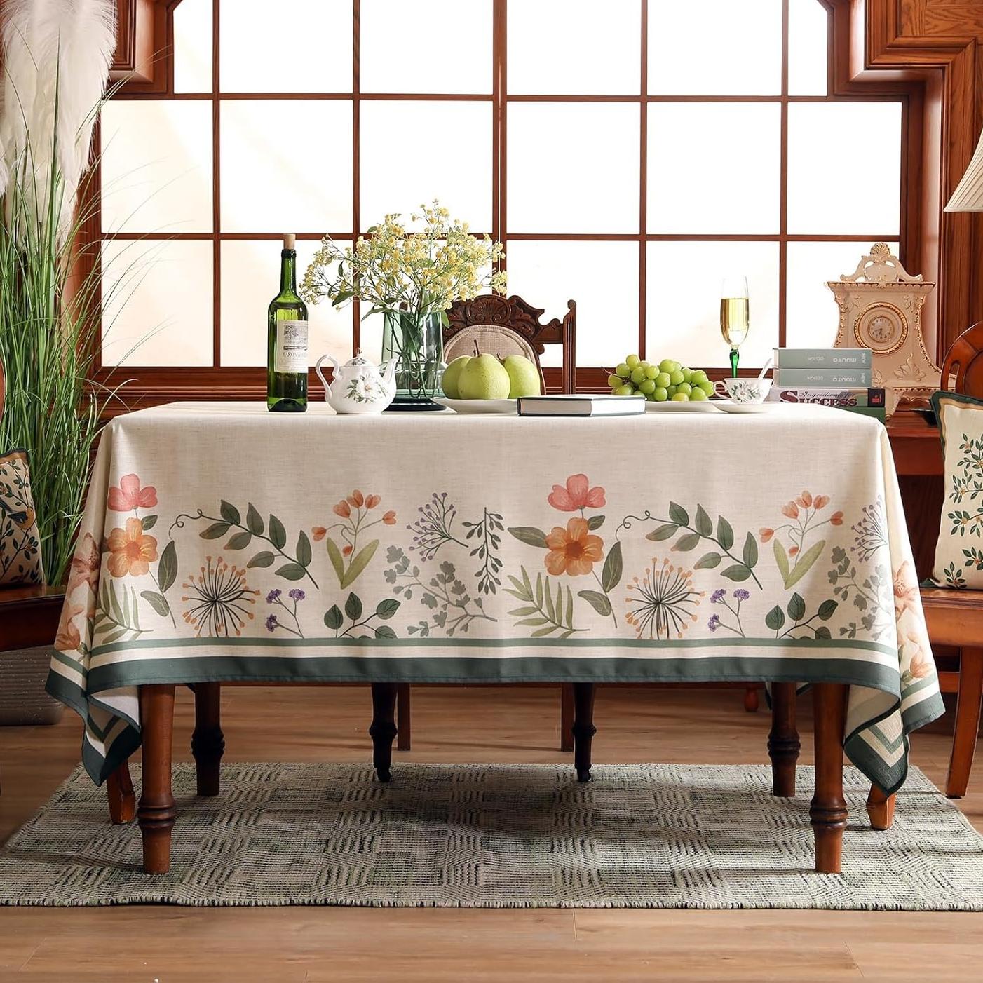 Chenille Manolya Printed Tablecloth