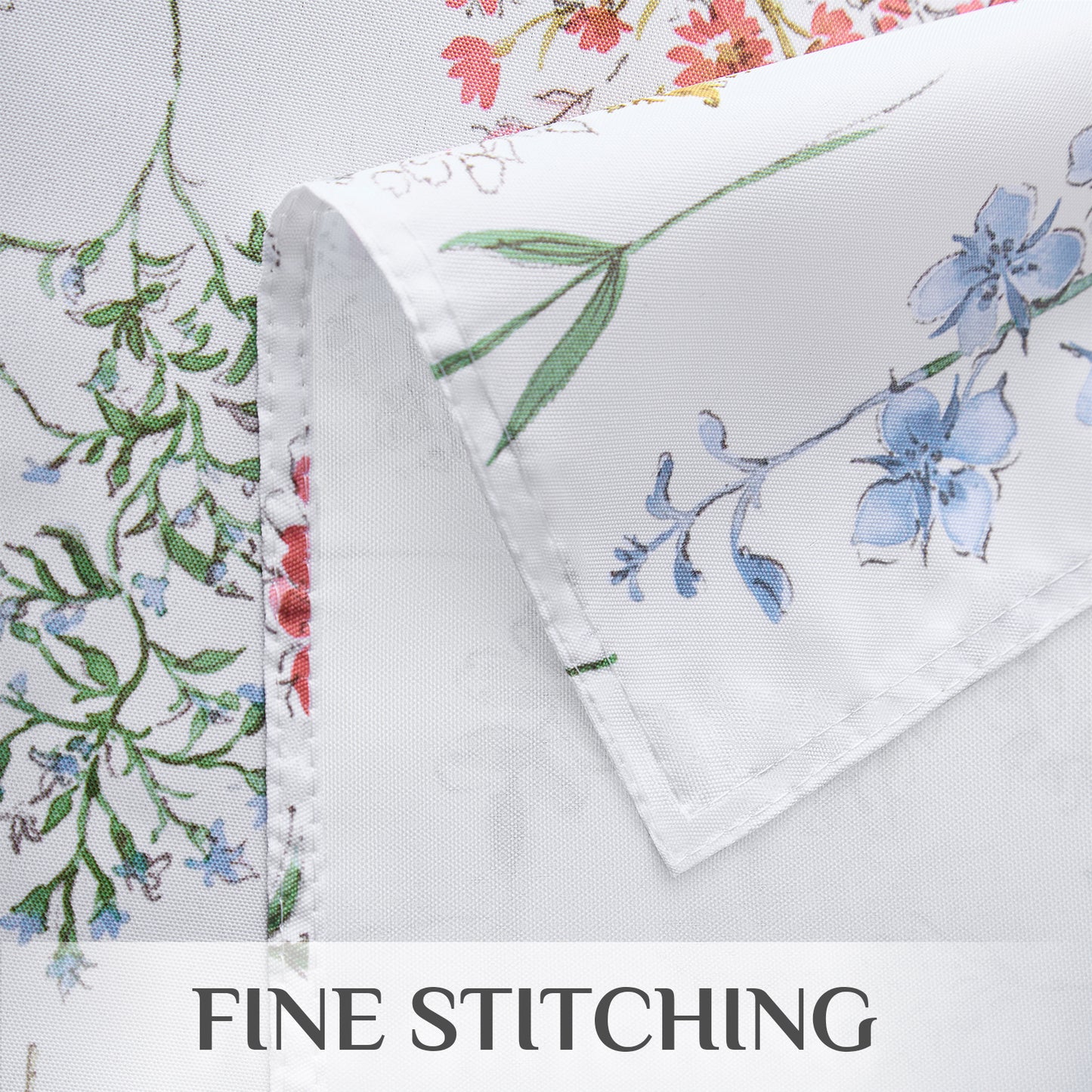 Polyester Waterproof And Stain Resistant Wild Floral Tablecloth in Wildflower-b