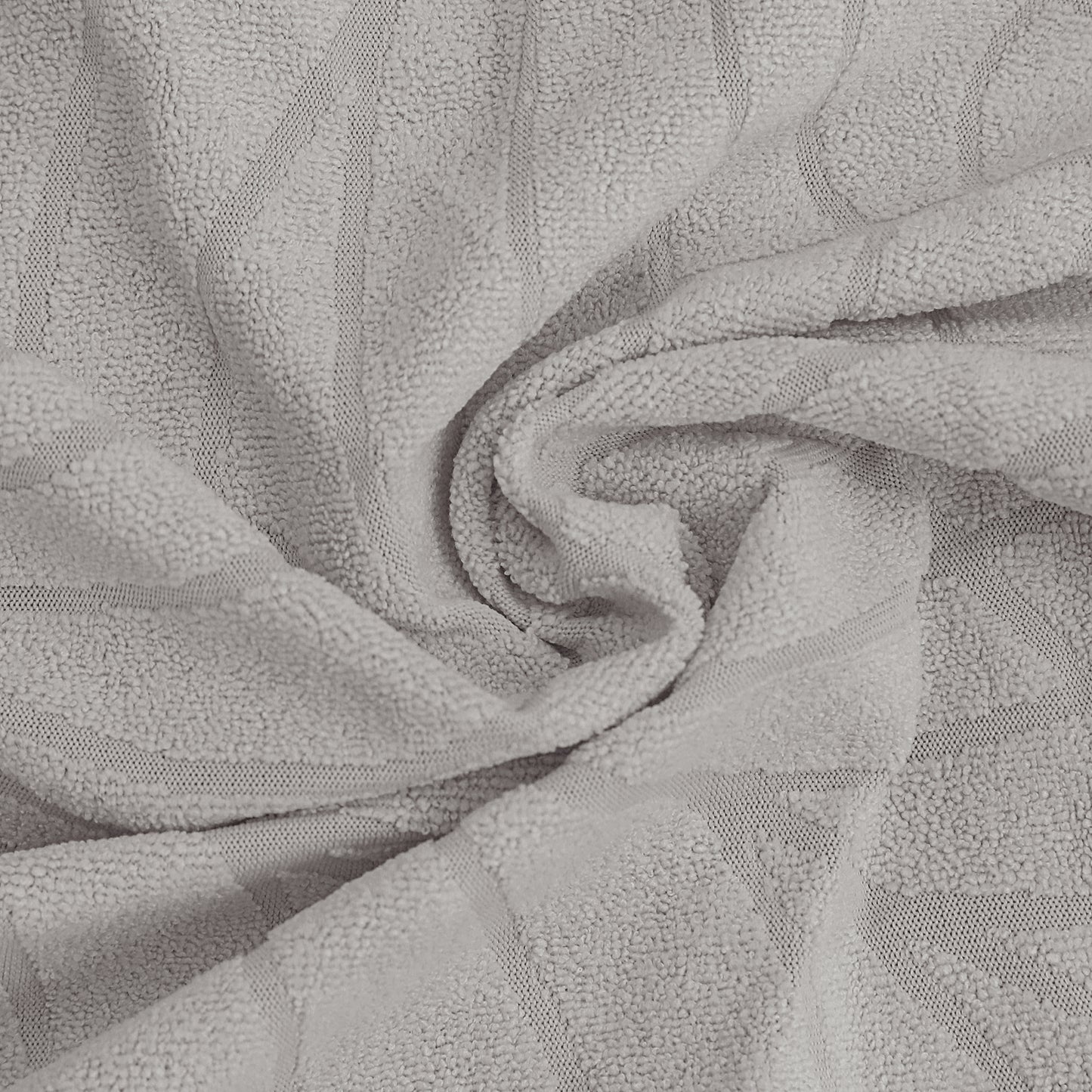 Polyester 100% Waterproof Leaf Pattern Chair Covers in Light Grey