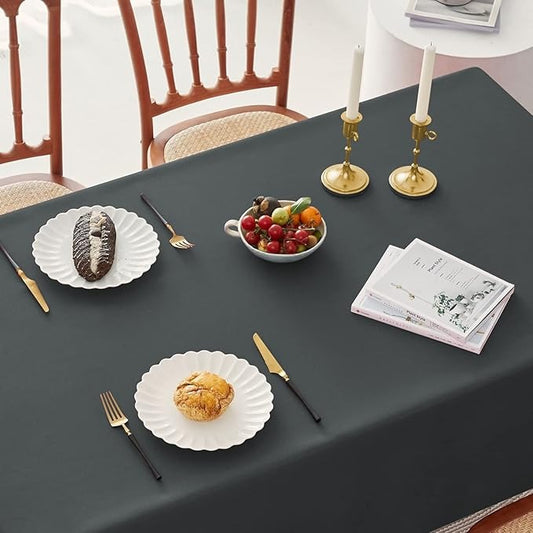 Classic Polyester Table Linen in Darkgrey