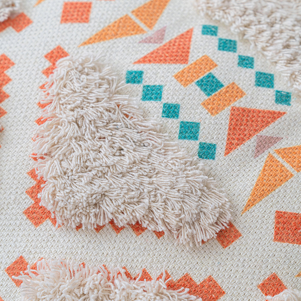 Wave Pattern Bohemian Tufted Throw Pillowcases