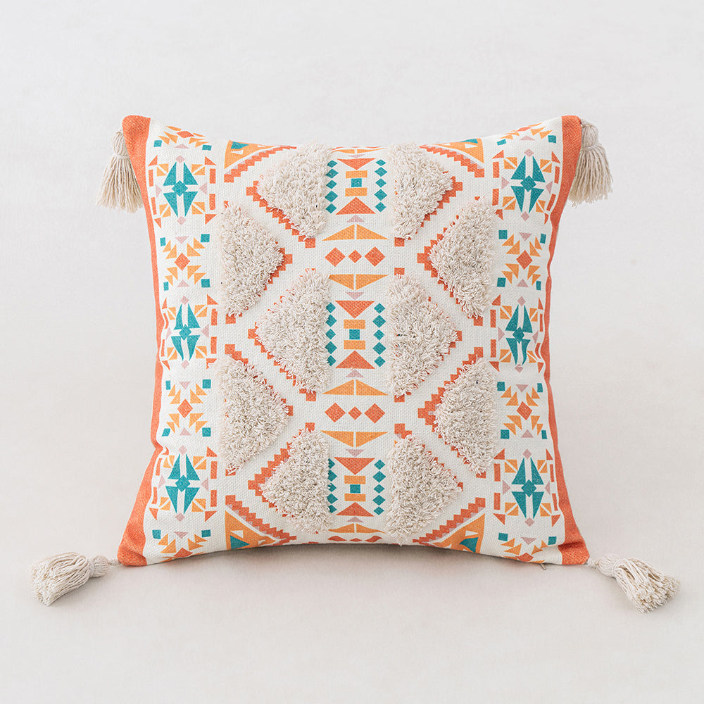 Triangle Pattern Bohemian Tufted Pillowcases