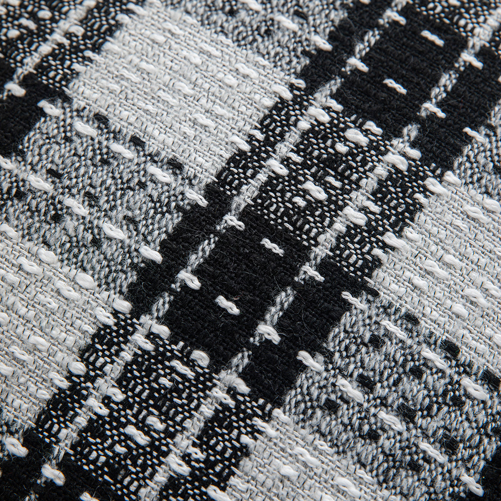 Gray Plaid Throw Pillowcases