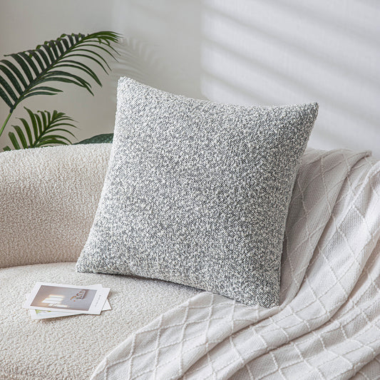 Gray Circle Yarn Pillowcases
