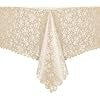 Polyurethane 100% Waterproof and Oil Resistant Chequered Tablecloth in Beige