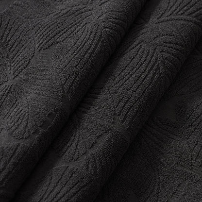 Polyester 100% Waterproof Leaves Pattern Chair Covers in Black