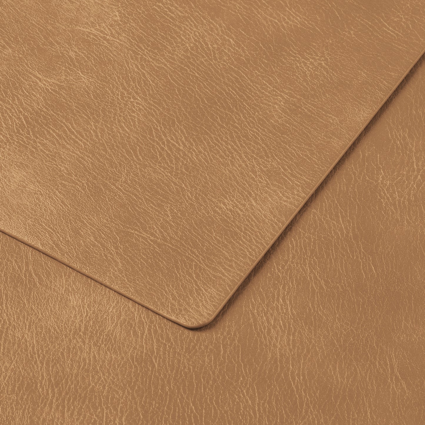 Polyurethane 100% Waterproof Oil-Proof Wipeable Heat Resistant Placemats Set in Camel