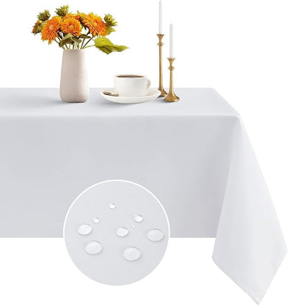 Classic Polyester Table Linen in White