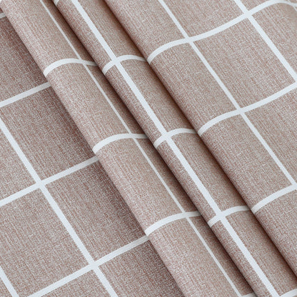 PVC Waterproof and Oil Resistant LargePlaid Tablecloth in Sand