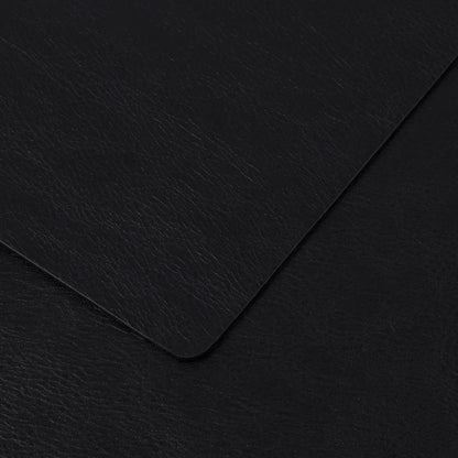 Polyurethane 100% Waterproof Oil-Proof Wipeable Heat Resistant Placemats Set in Black
