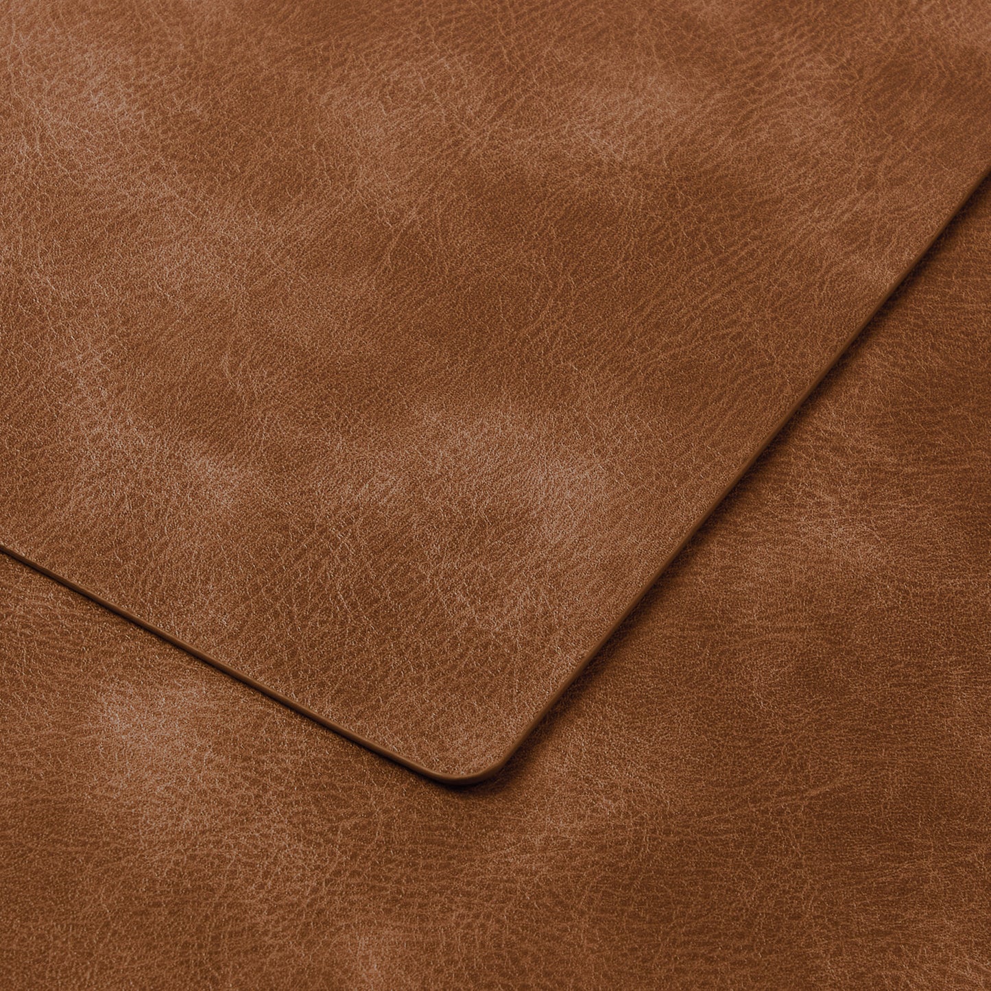 Polyurethane 100% Waterproof Oil-Proof Wipeable Heat Resistant Placemats Set in Reddish Brown