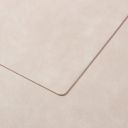 Polyurethane 100% Waterproof Oil-Proof Wipeable Heat Resistant Placemats Set in Beige