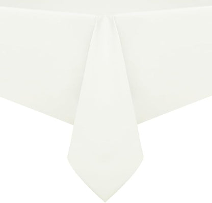 PVC Waterproof Burlap Textured Tablecloth in Ivory