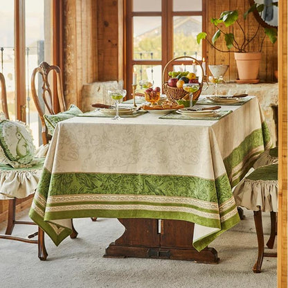 Chenille Lily of the Valley Printed Tablecloth