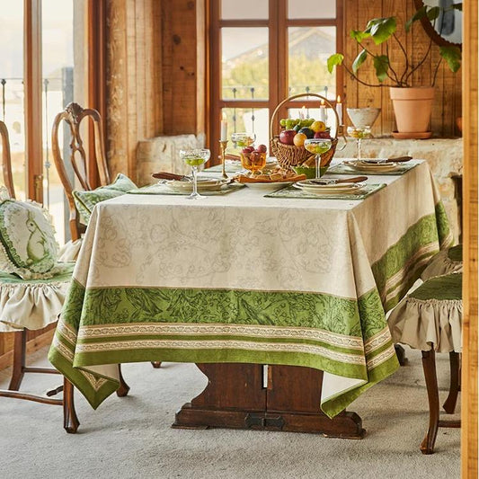 Chenille Lily of the Valley Printed Tablecloth