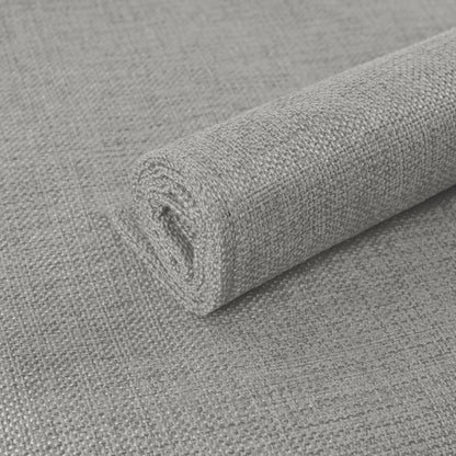 Polyester Burlap Waterproof Oil Resistant Wipeable Heat Resistant Placemats Set in Light Grey