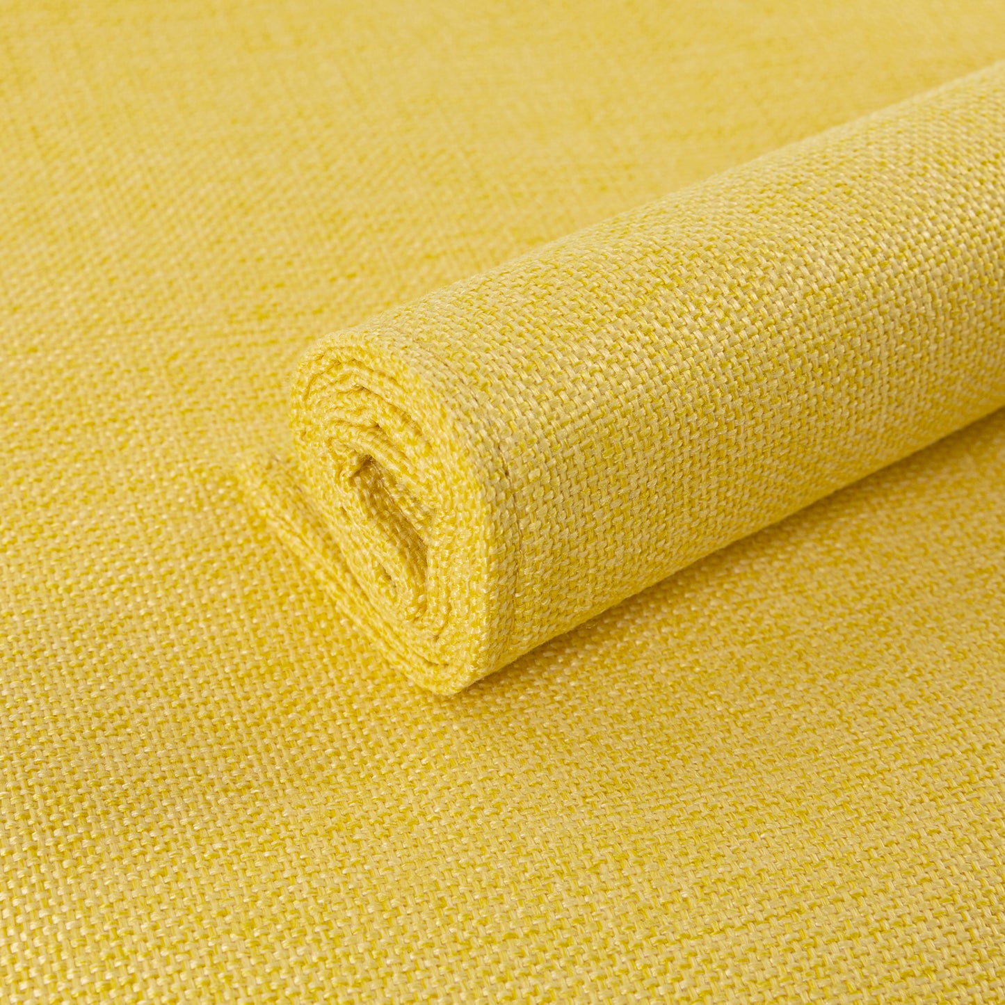 Polyester Burlap Waterproof Oil Resistant Wipeable Heat Resistant Placemats Set in Yellow