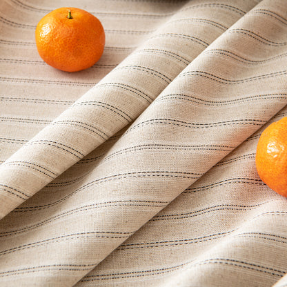 Fresh Striped Linen-Cotton Tablecloth-Dual-Stripe