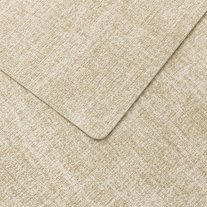 Polyurethane Linen-textured 100% Waterproof Oil-Proof Wipeable Heat Resistant Placemats Set in Beige