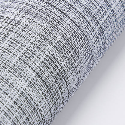 Plastic Woven Heat Resistant Placemats in Light Grey