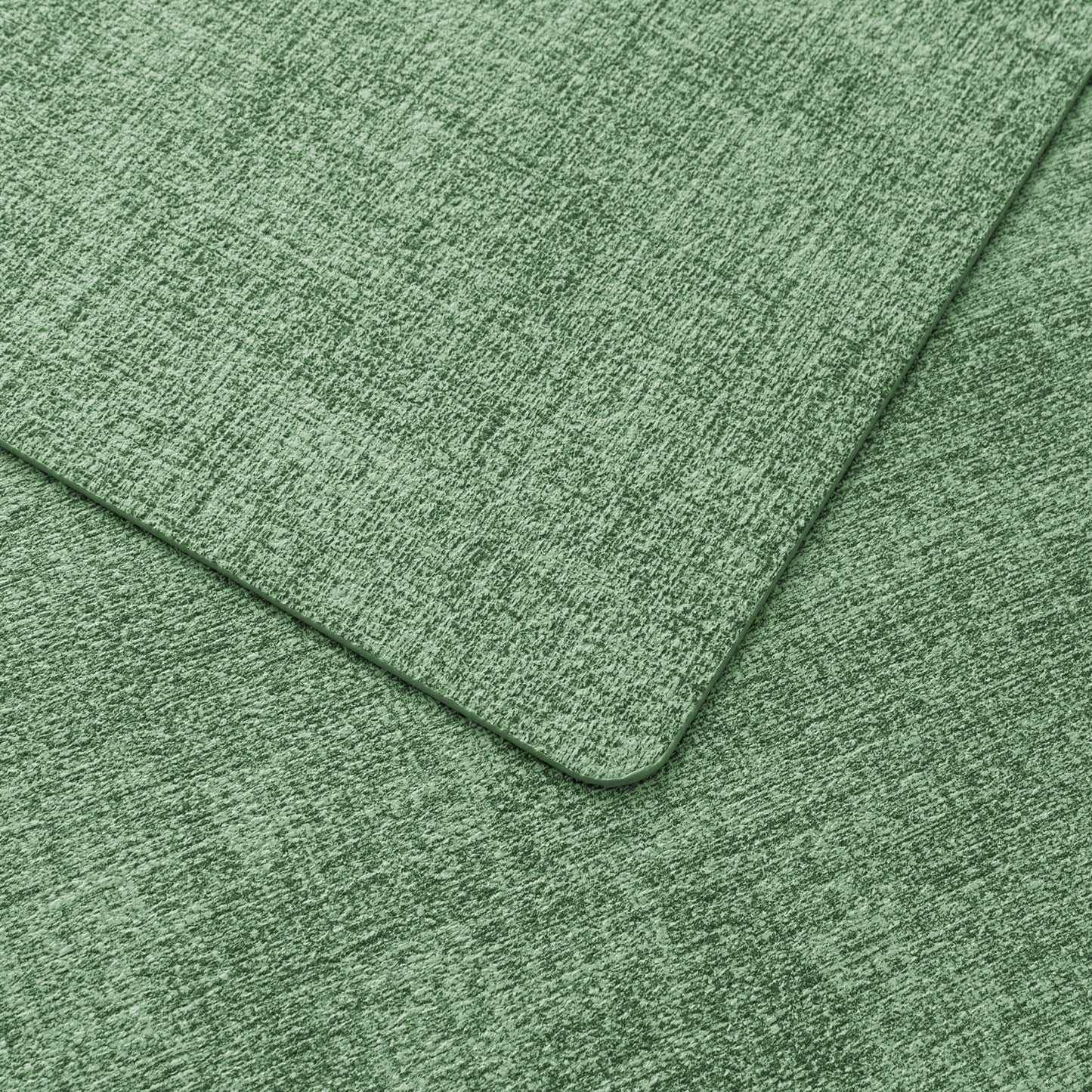 Polyurethane Linen-textured 100% Waterproof Oil-Proof Wipeable Heat Resistant Placemats Set in Dark Green