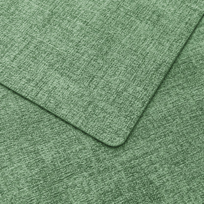 Polyurethane Linen-textured 100% Waterproof Oil-Proof Wipeable Heat Resistant Placemats Set in Dark Green