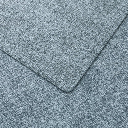 Polyurethane Linen-textured 100% Waterproof Oil-Proof Wipeable Heat Resistant Placemats Set in Sky Blue