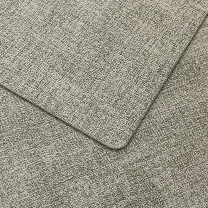 Polyurethane Linen-textured 100% Waterproof Oil-Proof Wipeable Heat Resistant Placemats Set in Light Grey