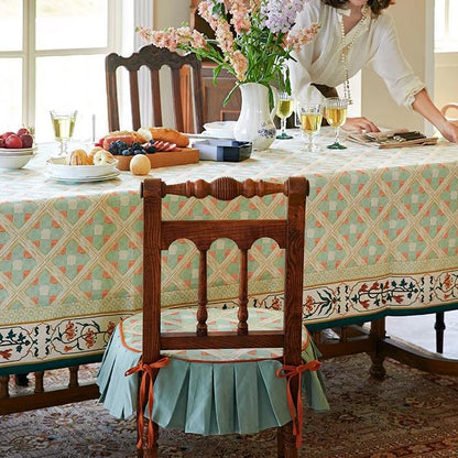 Chenille Victorian Linen Tablecloth