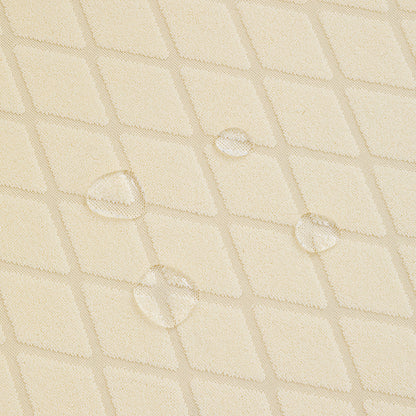 Polyester 100% Waterproof Diamond Pattern Chair Covers in Beige