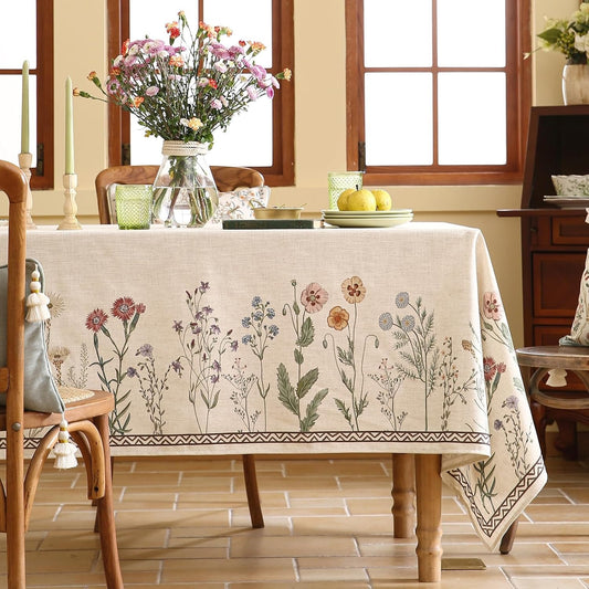 Chenille Serenity G Printed Tablecloth