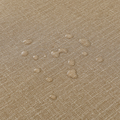 PVC Waterproof Burlap Textured Tablecloth in Caramel
