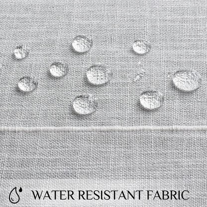 Waterproof And Wrinkle-Resistant Cotton Blend Classic Tassel Tablecloth in Grey Plaid