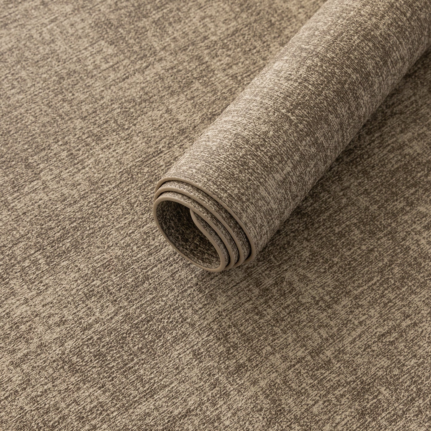 Polyurethane Linen-textured 100% Waterproof Oil-Proof Wipeable Heat Resistant Placemats Set in Khaki