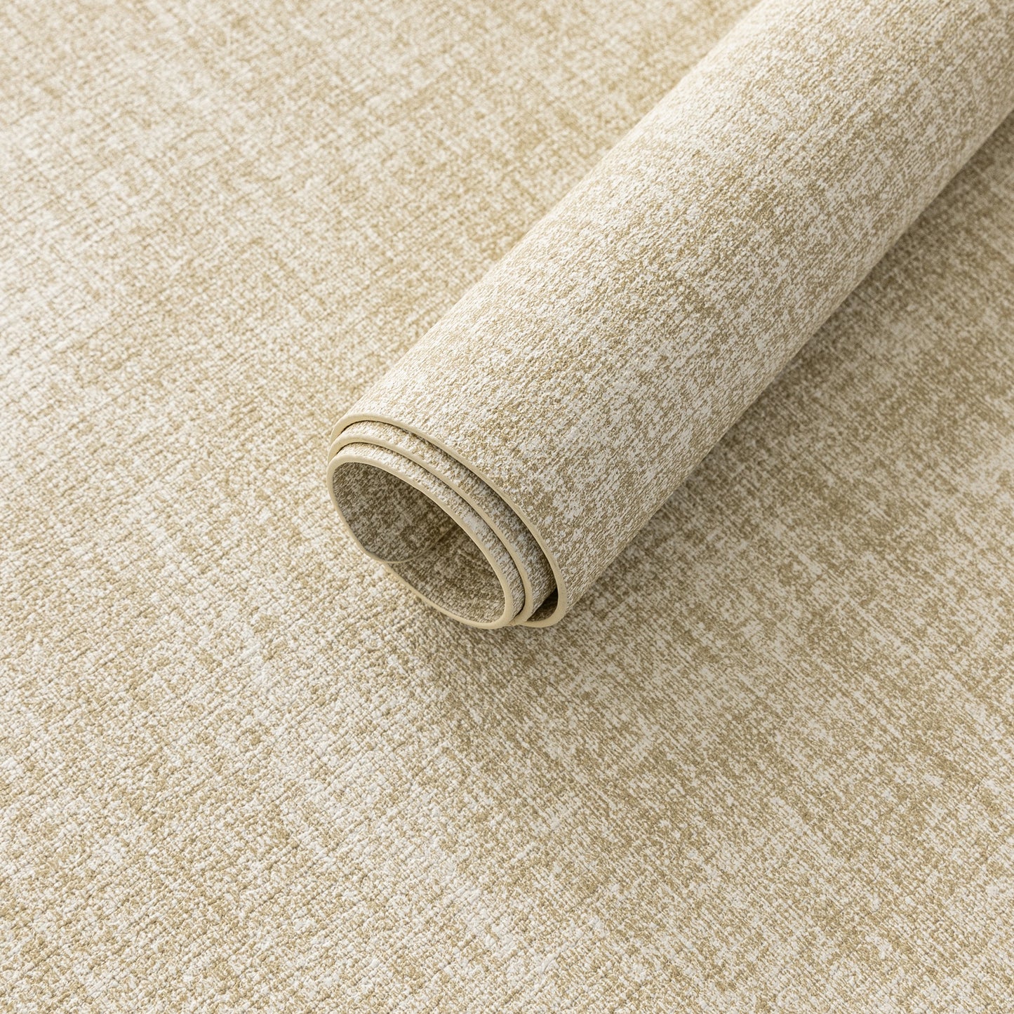 Polyurethane Linen-textured 100% Waterproof Oil-Proof Wipeable Heat Resistant Placemats Set in Beige