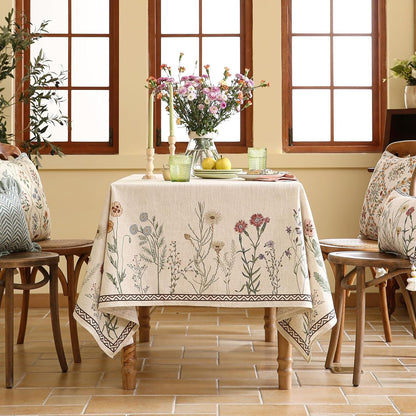 Chenille Serenity G Printed Tablecloth